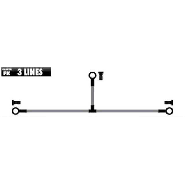 Latiguillos de freno traseros Honda SH 300 07-15 Galfer - rojo