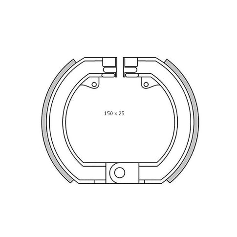 Zapatas freno Vespa 150S/160/Sprint/DS Newfreen