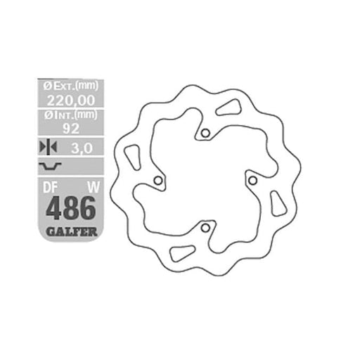 Front Brake disc Wave Yamaha DTR 50 / TT R 125 Galfer