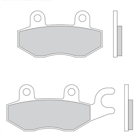 Pastillas de freno Daelim Roadwin 250 R FI >2011 Galfer - sinterizadas FD117G1370