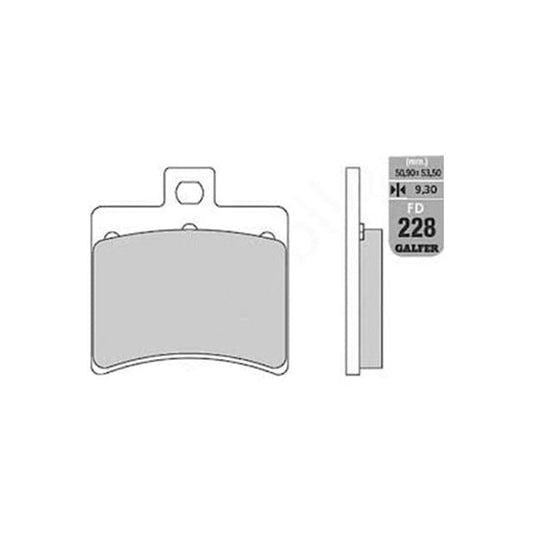 Pastillas de freno Aprilia Arrecife 125/200/300/500 Galfer - sinterizadas FD228G1380