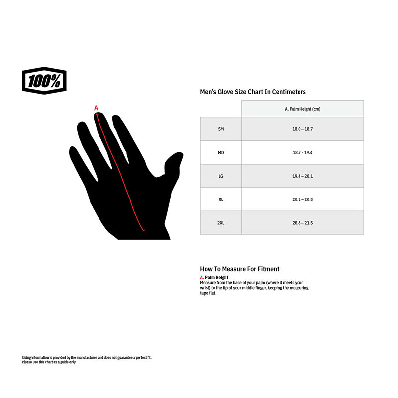 Guantes Motocross 100% Itrack - negro