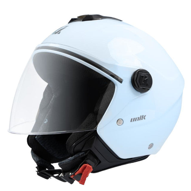 Capacete Jet Unik Vertex - azul claro