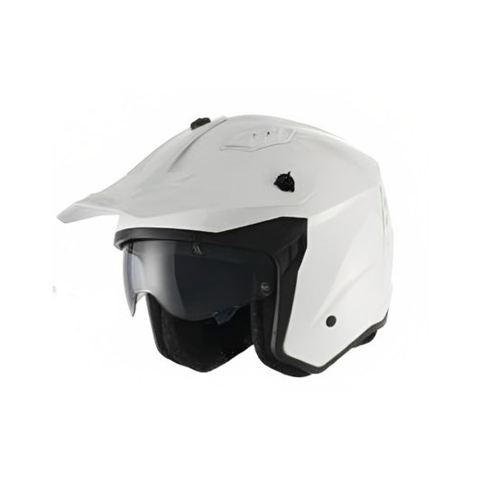 Casco Trial Unik Pluton DV - blanco