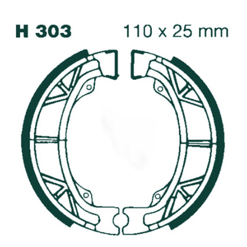 Zapatas de freno traseras Sym Jet 4 / Honda SFX 50 EBC H303