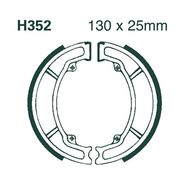 Zapatas de freno traseras Honda SH / PCX 125 EBC H352