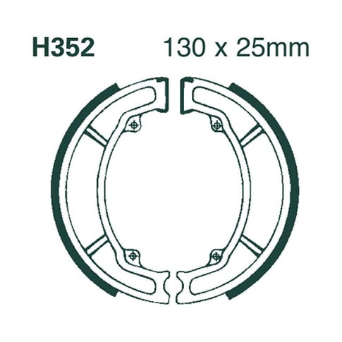 Zapatas de freno traseras Honda SH / PCX 125 EBC H352
