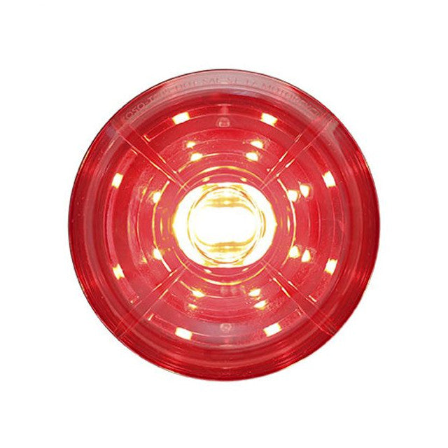 Piloto trasero con lente solar LED Koso - rojo HB035020