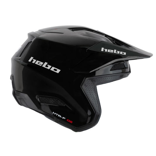 Casco trial Hebo Zone Pro monocolor - negro