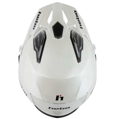 Casco trial Hebo Zone 5 monocolor - blanco