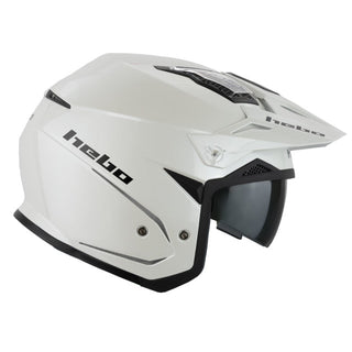 Casco trial Hebo Zone 5 monocolor - blanco