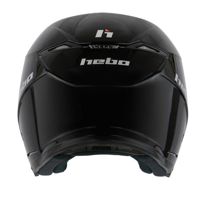 Casco trial Hebo Zone 5 monocolor - negro brillo