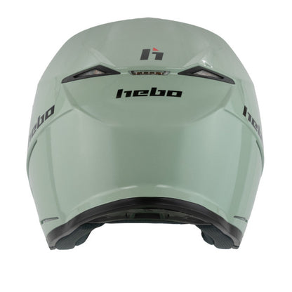 Casco trial Hebo Zone 5 monocolor - verde