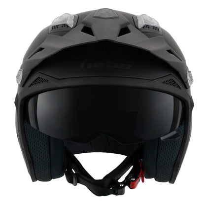 Casco trial Hebo Zone 5 monocolor - negro mate