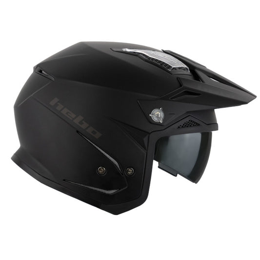 Casco trial Hebo Zone 5 monocolor - negro mate