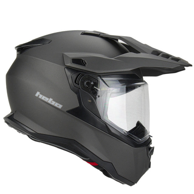 Casco cross Hebo XP22 Transam - titanio mate