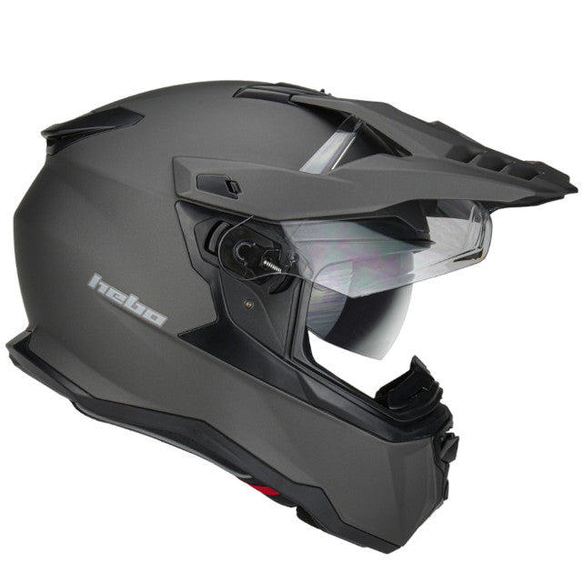 Casco cross Hebo XP22 Transam - titanio mate