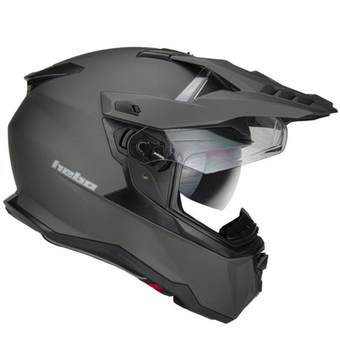 Casco cross Hebo XP22 Transam - titanio mate