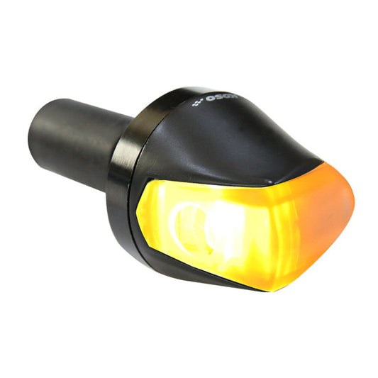 LED Handlebar End Weight Turn Signal (CE) Koso - smoked