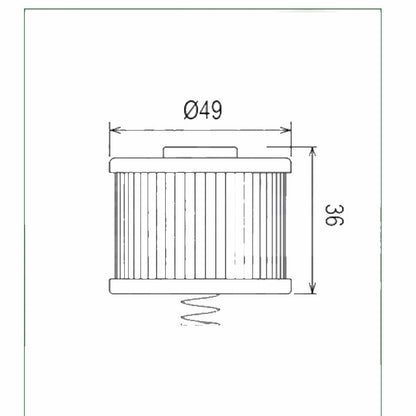 Filtro de aceite Bajaj / Yamaha Hiflofiltro