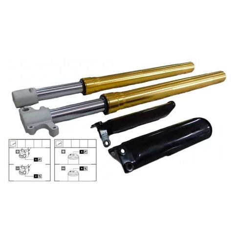 Fourche réglable Marzocchi réplique pour PitBikes Malcor 660mm