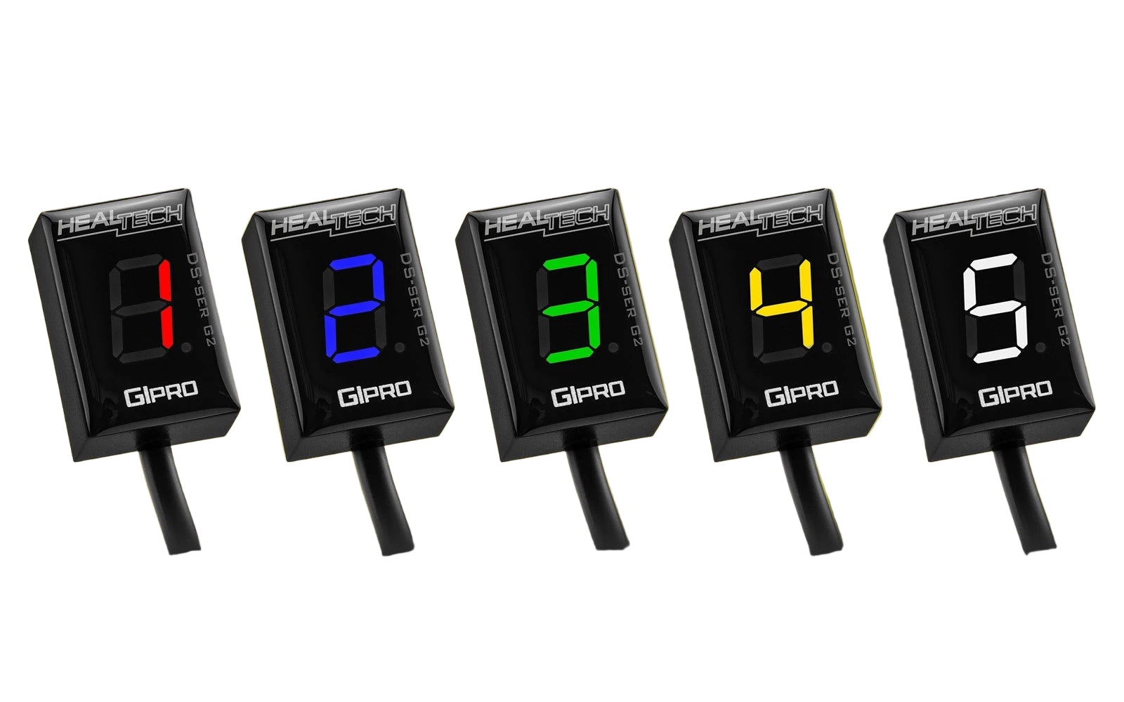 Indicador de marchas HealTech GIpro G2 GPDT-H01 para motos Honda, todas las versiones de color
