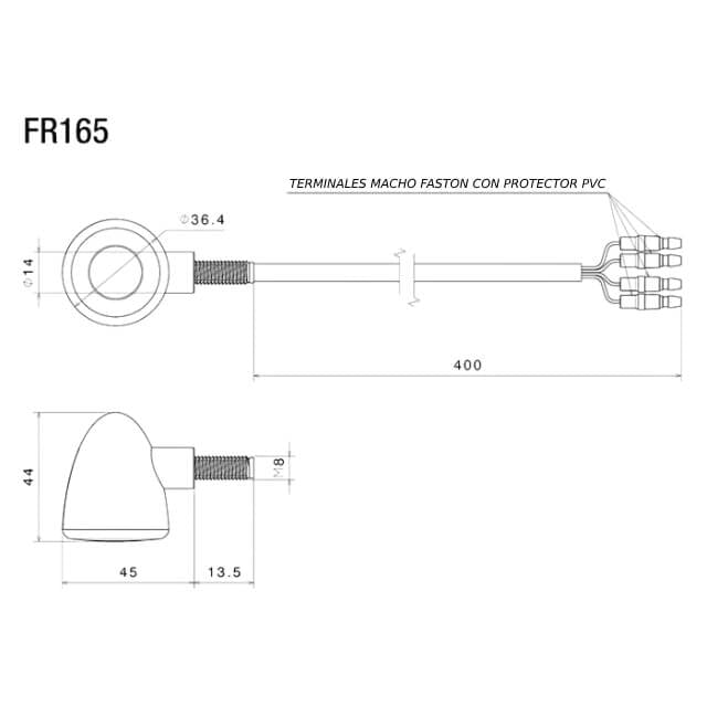 Intermitente universal LED Iride S Rizoma