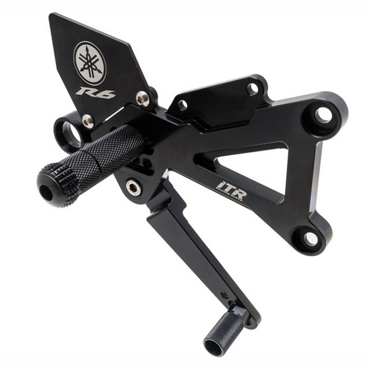 Foot rest multi-adjustable Yamaha YZF R6 17-20 ITR - black