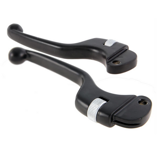 Adjustable levers set Vespa Primavera/Super/SL/200 SIP - Black