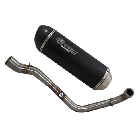 Escape Honda SH 300 05-20 JCosta homologado - Aluminio negro