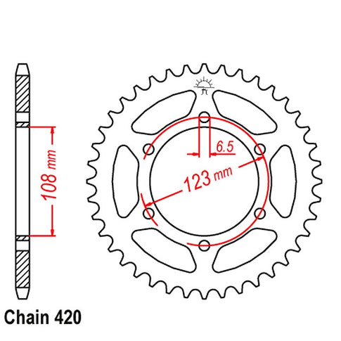 Corona JT Aprilia RS 06-11 53 dientes acero JTR1133.53