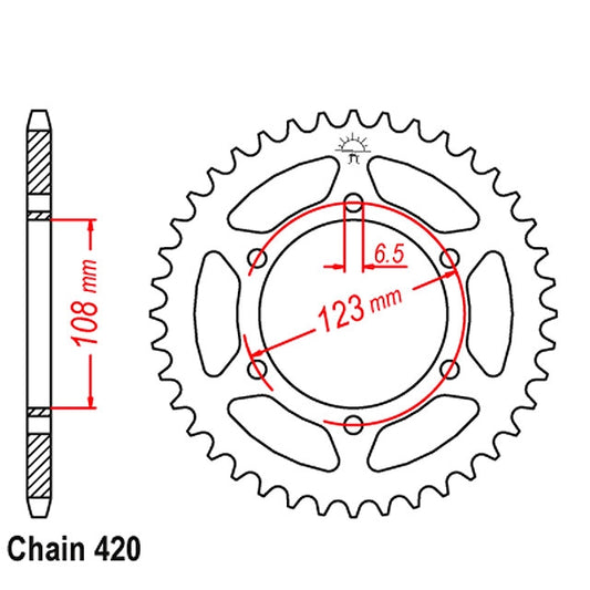 Corona JT Aprilia RS 06-11 53 dientes acero