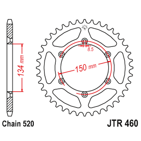 Corona Kawasaki KX/KXF Z-39 Acero JT Sprockets JTR460.39