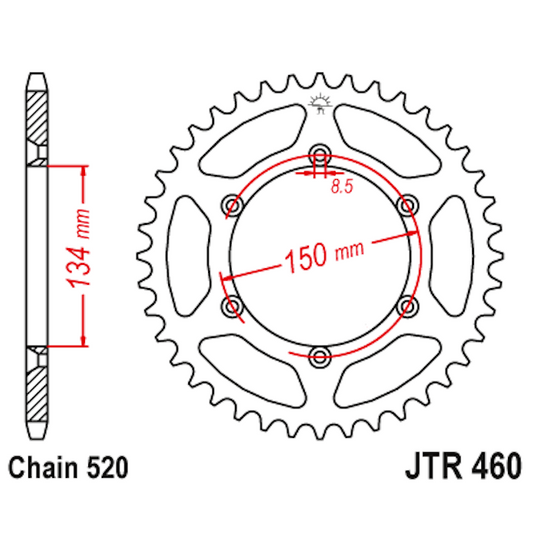 Corona Kawasaki KX/KXF Z-39 Acero JT Sprockets JTR460.39