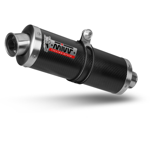 Échappement MIVV Slip-On Oval Kawasaki ER-6N / F 05-11 - carbone
