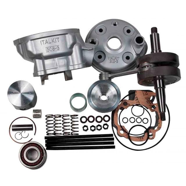 Cylinder and crankshaft kit Italkit 86cc Minarelli AM6 stroke 44mm
