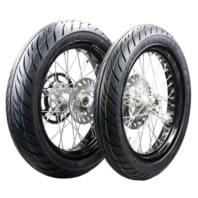 Kit ruedas completas 17" Rieju MRT 50 / Marathon 125 - negro 0/K00.115.0005