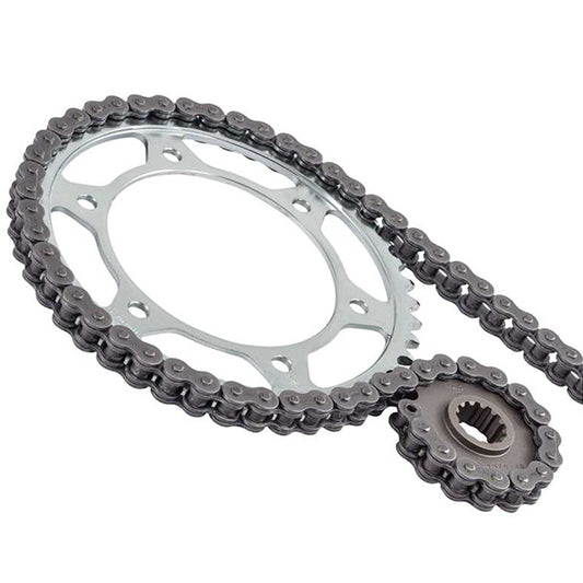 Kit chaine Derbi Mulhacen 125 roue à rayons 07-13 RK Japan