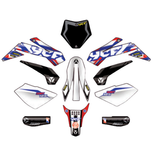 Kit de adhesivos completo YCF Start F125 2024 KD1252024