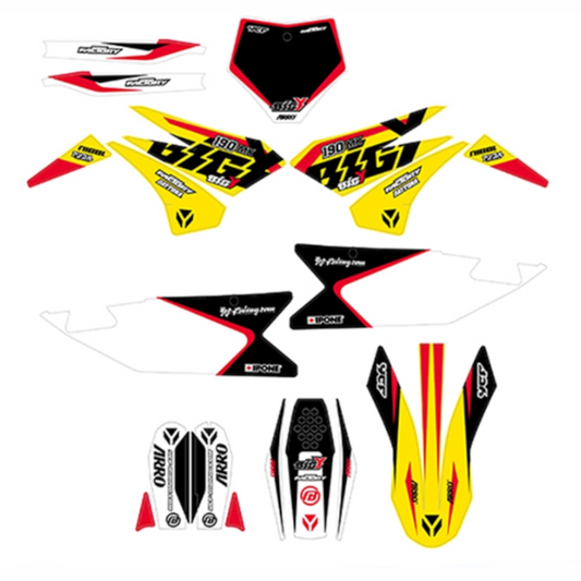 Kit de adhesivos completo YCF Bigy 190D 2022 KDBIGYFD19022