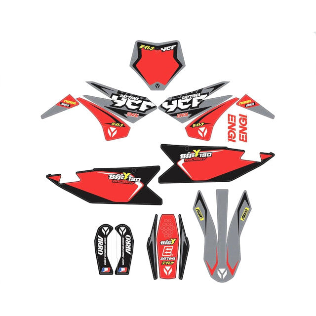 Kit de adhesivos completo YCF Bigy Daytona FD 190 MX 2023 KDBIGYFD19023