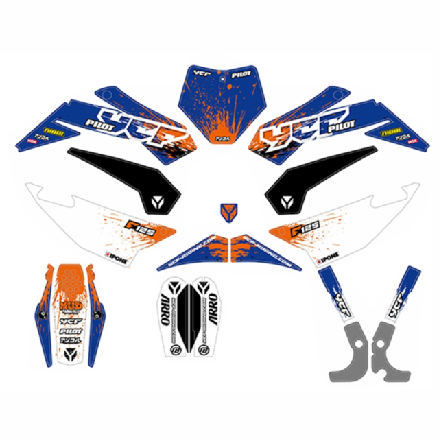Kit de adhesivos completo YCF Pilot F125 2022 KDP1252022