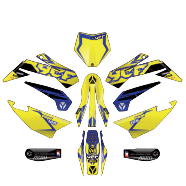 Kit de adhesivos completo YCF Pilot F125 2024 KDP1252024