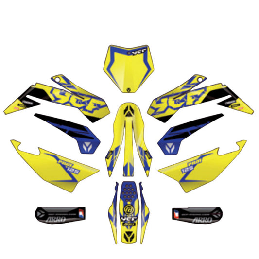 Kit de adhesivos completo YCF Pilot F125 2024 KDP1252024