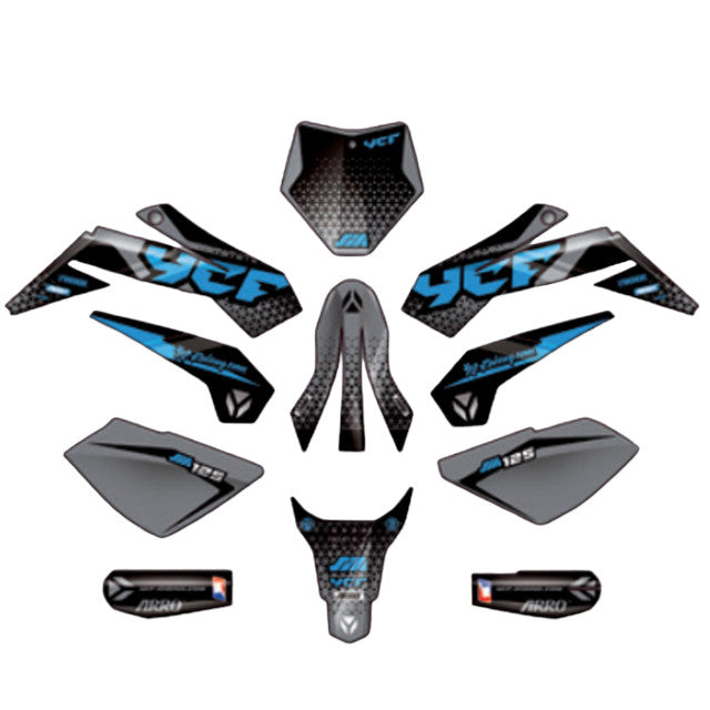 Kit de adhesivos completo YCF SM F125S 2024 KDSM1252024