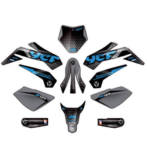 Kit de adhesivos completo YCF SM F125S 2024 KDSM1252024