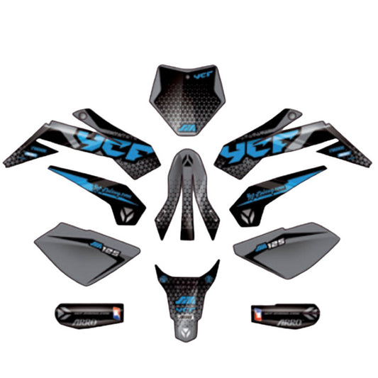 Kit de adhesivos completo YCF SM F125S 2024 KDSM1252024