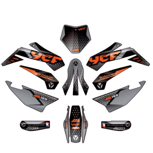 Kit de adhesivos completo YCF SM F150 2024 KDSM1552024