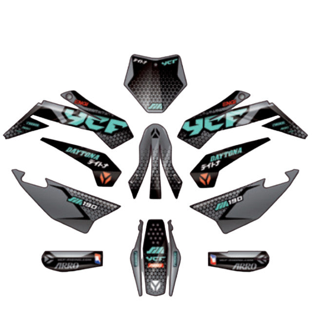 Kit de adhesivos completo YCF SM F190 2024 KDSM1902024