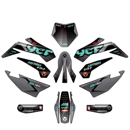 Kit de adhesivos completo YCF SM F190 2024 KDSM1902024
